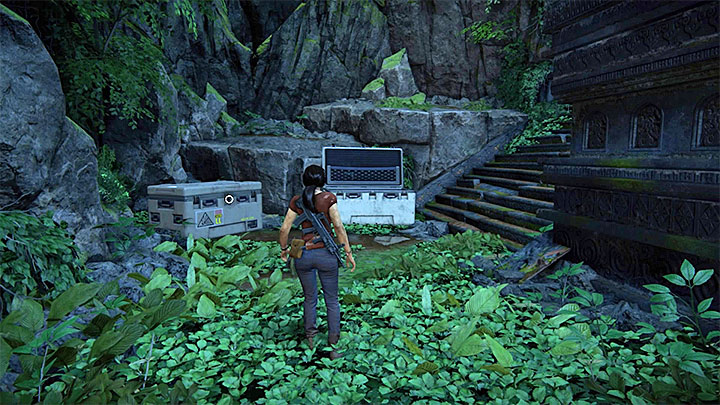 Ostatnią skrzynię możesz odnaleźć tuż po zaliczeniu opisanej wyżej opcjonalnej rozmowy z Nadine - 6 - Sekrety Strażnik bramy (The Gatekeeper) | Uncharted Zaginione Dziedzictwo - Uncharted: Zaginione Dziedzictwo - poradnik do gry