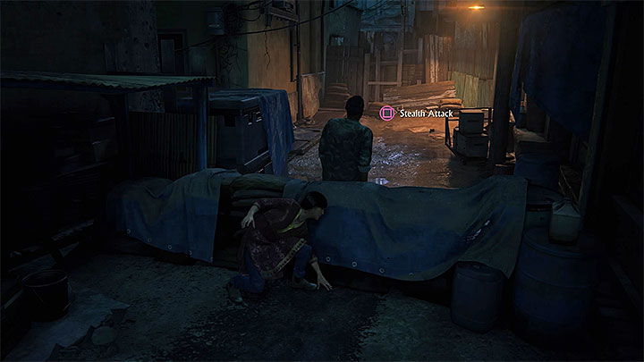 Atak wręcz odpal gdy przeciwnik znajdzie się przy murku - 1 - Rebelia | Opis przejścia Uncharted Zaginione Dziedzictwo - Uncharted: Zaginione Dziedzictwo - poradnik do gry