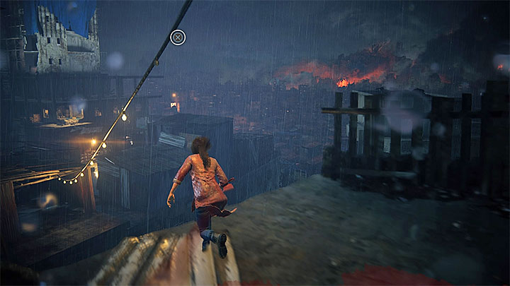 Po drodze dwukrotnie musisz złapać się liny - 2 - Infiltracja | Opis przejścia Uncharted Zaginione Dziedzictwo - Uncharted: Zaginione Dziedzictwo - poradnik do gry