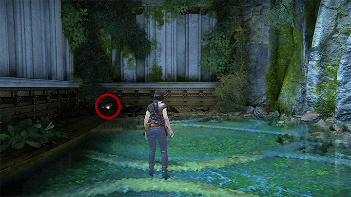 Na poszukiwania tego sekretu udaj się na prawo od miejsca odnalezienia poprzedniego skarbu (czyli na prawo od gigantycznego posągu Shivy) - 7 - Zaginione dziedzictwo | Sekrety | Uncharted Zaginione Dziedzictwo - Uncharted: Zaginione Dziedzictwo - poradnik do gry