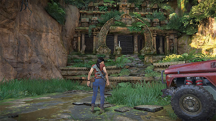 Fort Parashuramy znajduje się w południowo-zachodnim narożniku mapy - 4 - Zbadanie fortu Parashuramy (łuk i strzała) | Opis przejścia - Uncharted: Zaginione Dziedzictwo - poradnik do gry
