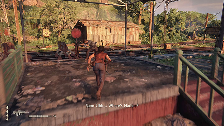 Twoim nowym zadaniem jest dotarcie na widoczną w oddali stację kolejową gdzie znajduje się zwrotnica - 9 - Ostatnia stacja - End of the Line | Opis przejścia - Uncharted: Zaginione Dziedzictwo - poradnik do gry