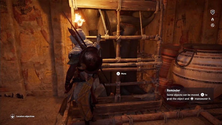 Dotrzesz do klatki, którą będziesz musiał przesunąć - Grobowiec Mountain of the Dead Tomb | Siwa | Grobowce | Assassins Creed Origins - Assassins Creed Origins - poradnik do gry