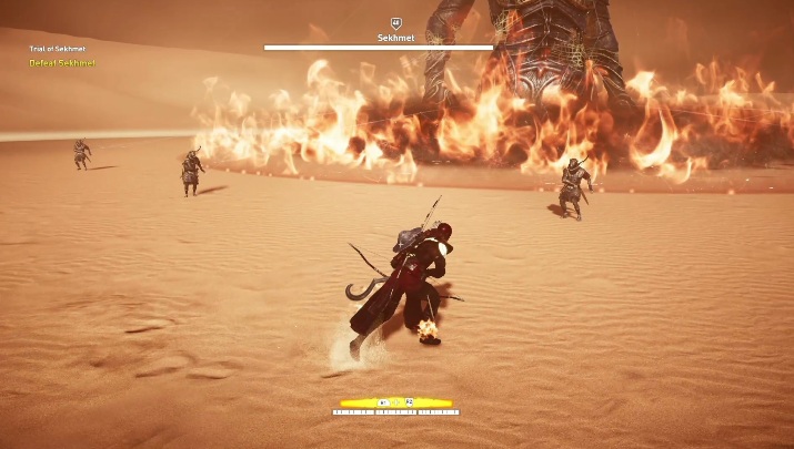 Kolejnym rodzajem przeciwników są wojownicy bogini - Próby Bogów (Trials of the Gods) - walka z Anubis, Sobek, Sechmet - Assassins Creed Origins - poradnik do gry
