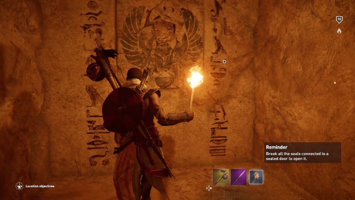Zeskocz do środka - Grobowiec Amenemhata III - Tomb of Amenemhat III | Nom Haueris | Grobowce - Assassins Creed Origins - poradnik do gry