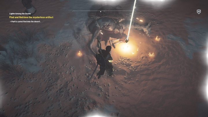 Skieruje cię on na środek pustyni - Światła wśród piasków - nowe zadanie w Assassins Creed Origins - Assassins Creed Origins - poradnik do gry