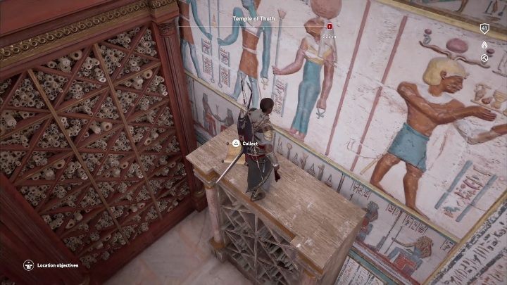 Ostatni papirus znajduje się w świątyni, po prawej stronie, na górze półki ze zwykłymi papirusami - Papirusy Arisnoe Nome | Papirusy w The Hidden Ones - Assassins Creed Origins - poradnik do gry