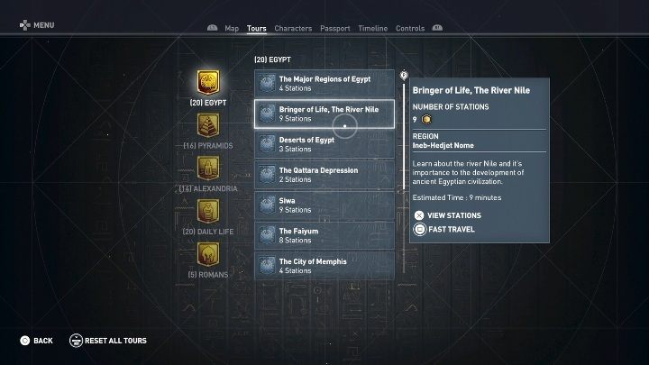 Twórcy przygotowali dla nas 5 kategorii - Discovery Tour w Assasins Creed Origins - Assassins Creed Origins - poradnik do gry