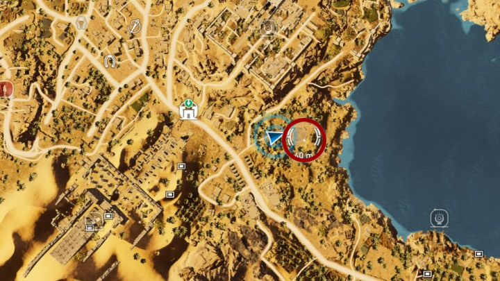 Zagadkę również rozwiązuje się w obszarze Siwa - Papirusy Siwa | Assassins Creed Origins - Assassins Creed Origins - poradnik do gry