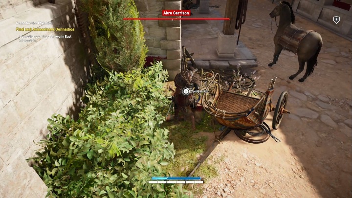 Za pomocą Senu znajdź przeciwnika i oznacz go - Gwardzista Gennadios - Gennadios the Phylakitai | Zadania główne | Solucja - Assassins Creed Origins - poradnik do gry