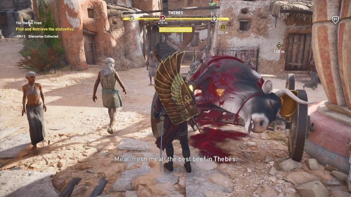 Musisz znaleźć 3 statuetki - Teby | Zadania poboczne i zaświaty, solucja - Assassins Creed Origins - poradnik do gry