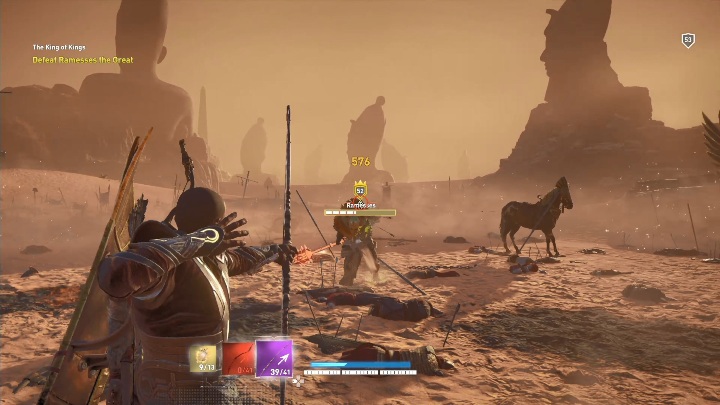 Po ukończeniu dwóch misji musisz ułożyć obiekty przed tronem Ramzesa - Król królów, solucja AC Origins The Curse of the Pharaohs - Assassins Creed Origins - poradnik do gry