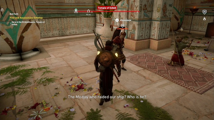 Bayek musi pozbyć się z Krokodylopolis osoby, która propaguje złą wiarę - Fajum i Oaza Fajum Zadania poboczne, mapa questów | Solucja AC Origins - Assassins Creed Origins - poradnik do gry