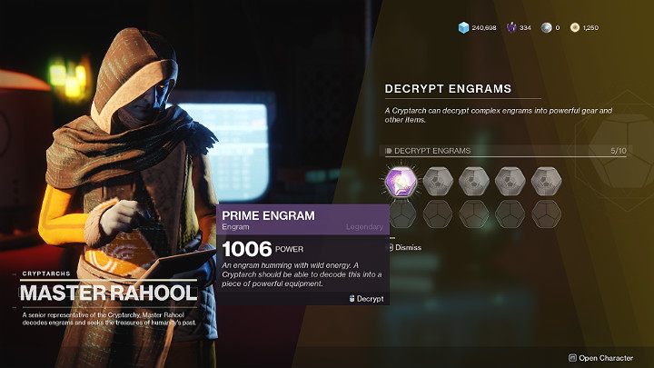 Czasami odnajdziesz zakodowane engramy - odszyfrowanie ich nie jest problemem, musisz znaleźć tylko odpowiednia osobę - Destiny 2: Broń, pancerze - jak zdobywać? - Destiny 2 - poradnik do gry