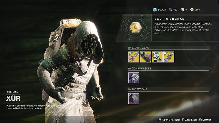 Xur oferuje egzotyczne przedmioty - nie zawsze dla twojej klasy... - Destiny 2: Handlarz Xur - Destiny 2 - poradnik do gry