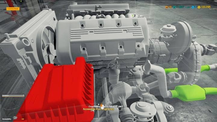 Pojazdy z listą części do naprawy mają zabarwione uszkodzone podzespoły w trybie diagnozy - Porady i wskazówki | Podstawy rozgrywki Car Mechanic Simulator 2018 - Car Mechanic Simulator 2018 - poradnik do gry