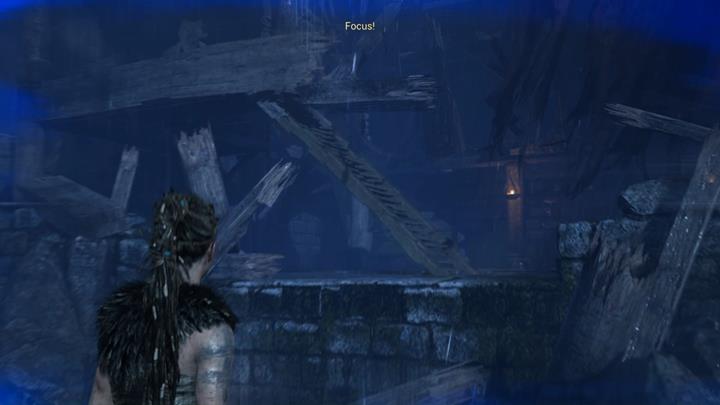 Użyj skupienia, by odtworzyć schody. - Hellblade Senuas Sacrifice: Otwarcie wrót, Podóż do Helheim - Hellblade: Senuas Sacrifice - poradnik do gry