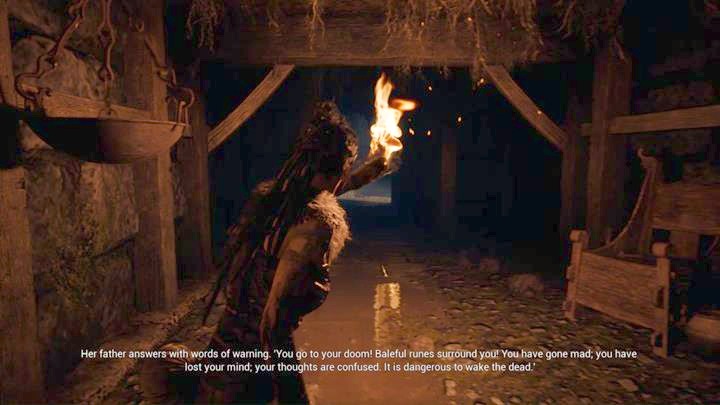 Wejdź do środka jaskini. - Hellblade Senuas Sacrifice: Trzeci fragment - historia miecza Tyrfing, Wykuwanie Gramra - Hellblade: Senuas Sacrifice - poradnik do gry