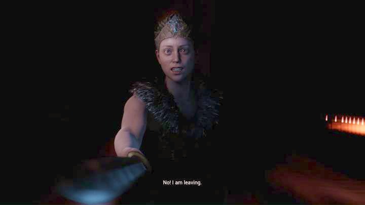 Gdy dotrzesz na miejsce, uruchomi się cutscenka. - Hellblade Senuas Sacrifice: Trzeci fragment - historia miecza Tyrfing, Wykuwanie Gramra - Hellblade: Senuas Sacrifice - poradnik do gry