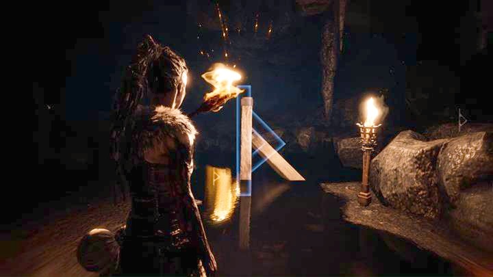 Pierwsza z run. - Hellblade Senuas Sacrifice: Wtargnięcie do siedziby Fenrira, Kraina umarłych - Hellblade: Senuas Sacrifice - poradnik do gry