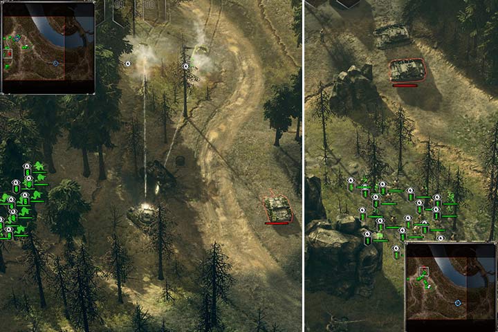 Przeciwnik ustawił zasadzki na twoje wojska. Uprzedź ich zamiary, wyprowadzając własny kontratak. - Misja 6 - Bitwa o Las Hurtgen | Alianci | Kampania | Sudden Strike 4 - Sudden Strike 4 - poradnik do gry
