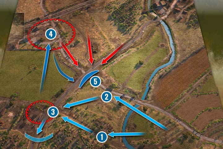 Rozpoczniesz z dużym oddziałem, ale pojazdom szybko skończy się paliwo - Misja 2 - Bitwa o Francję | Niemcy | Kampania | Sudden Strike 4 - Sudden Strike 4 - poradnik do gry