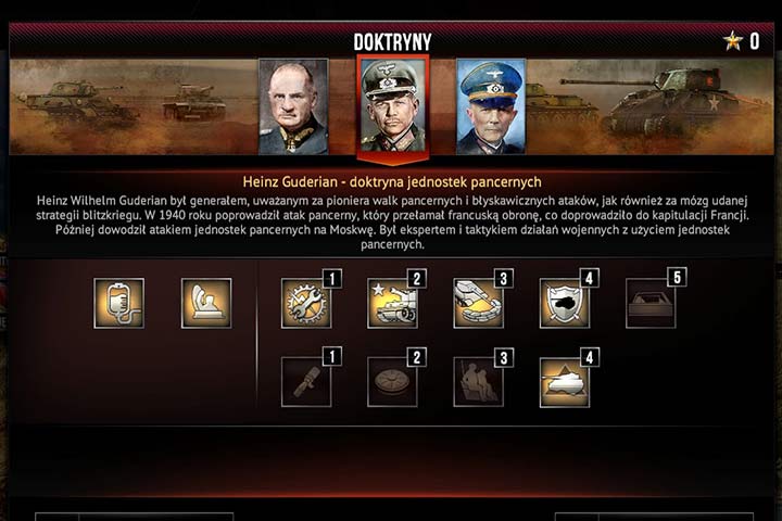Umiejętności możesz wybierać w dowolnej kolejności. - Doktryny - opis dowódców i ich umiejętności | Sudden Strike 4 - Sudden Strike 4 - poradnik do gry