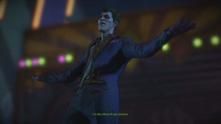 Joker ucieknie z pokoju, a Bruce pobiegnie za nim - Fractured - Solucja Batman Same Stitch - Villain Joker - Batman: The Telltale Series - The Enemy Within - poradnik do gry
