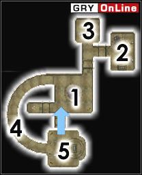 W grobowcu spotkasz w [1], [2], [3] i [4] jednego z wymienionych przeciwników: Młokos, Postrach Klanów, Atronach, Dremora, Żarłacz, Złota Święta, Skrzydlaty Mrok, Daedroth - Pozostałe miejsca | ŚWIAT - Andasreth | The Elder Scrolls III: Morrowind - The Elder Scrolls III: Morrowind - poradnik do gry