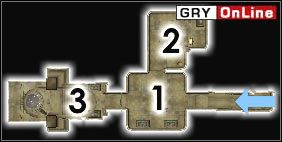 W zależności od twojego poziomu w [1], [2] i [3] spotkasz: Kościeja, Szkielet, Truposza lub Zjawę Przodka - Pozostałe miejsca | ŚWIAT - Balmora | The Elder Scrolls III: Morrowind - The Elder Scrolls III: Morrowind - poradnik do gry