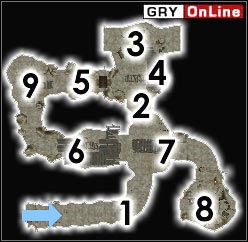 Na początku pokonasz dwa ogary - w [1] i [2] - Pozostałe miejsca | ŚWIAT - Dagon Fel | The Elder Scrolls III: Morrowind - The Elder Scrolls III: Morrowind - poradnik do gry