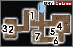 Pajęczy Centurion, Kulisty Centurion, Parowy Centurion lub Krasnoludzkie Widmo będzie w [1], [2], [4], [6] i [7] (w tym ostatnim pokoju dwóch) - Pozostałe miejsca | ŚWIAT - Dagon Fel | The Elder Scrolls III: Morrowind - The Elder Scrolls III: Morrowind - poradnik do gry