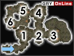 Zwiadowcę Kwama, Robotnika Kwama lub Wojownika Kwama spotkasz po jednym w [1], [2] i [3] - Pozostałe miejsca | ŚWIAT - Falensarano | The Elder Scrolls III: Morrowind - The Elder Scrolls III: Morrowind - poradnik do gry