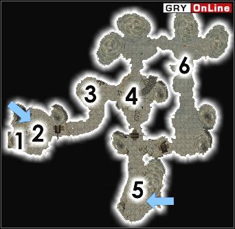 Jak tylko wejdziesz, z góry z [1] zbiegnie Bazgulub gro-Ulfish z toporem i zacznie cię atakować - zabij go i odbierz mu Niewolniczy Klucz z Assarnud - Pozostałe miejsca | ŚWIAT - Gnisis | The Elder Scrolls III: Morrowind - The Elder Scrolls III: Morrowind - poradnik do gry