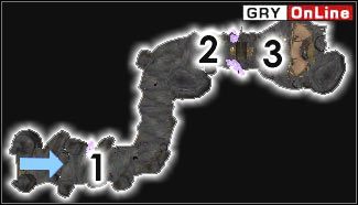 Na dobry początek pokonaj dwa szkielety w [1], a następnie zejdź niżej do [2], gdzie zabijesz Kościeja - Pozostałe miejsca | ŚWIAT - Hla Oad | The Elder Scrolls III: Morrowind - The Elder Scrolls III: Morrowind - poradnik do gry