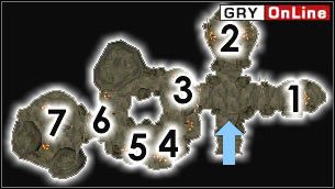 Zwiadowcę Kwama, Robotnika Kwama lub Wojownika Kwama spotkasz w [1], [2], [3], [4] i [6] - Pozostałe miejsca | ŚWIAT - Indoranyon | The Elder Scrolls III: Morrowind - The Elder Scrolls III: Morrowind - poradnik do gry