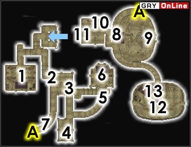 Najpierw odwiedź pokój w [1] - zaatakuje cię tam trójka przeciwników ze sztyletami: Haleneri Salor, Remasa Othril i Valyne Vedaren (nie zrobią tego, jeśli należysz Rodu Hlaalu) - Pozostałe miejsca | ŚWIAT - Klasztor Holamayan | TES III: Morrowind - The Elder Scrolls III: Morrowind - poradnik do gry