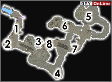 Jeden z przeciwników: Młokosa, Atronacha, Żarłacza, Postrach Klanów, Dremorę, Złotą Świętą, Daedrotha lub Skrzydlaty Mrok będzie w [1], [7] i [8] - Pozostałe miejsca | ŚWIAT - Kogoruhn | The Elder Scrolls III: Morrowind - The Elder Scrolls III: Morrowind - poradnik do gry