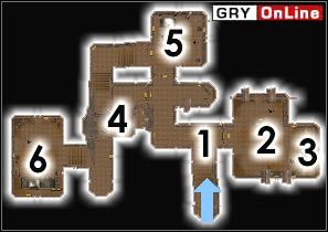 Jednego z przeciwników: Krasnoludzkie Widmo, Pajęczy Centurion, Kulisty Centurion lub Parowy Centurion spotkasz w następujących miejscach: [1], [2] (tutaj dwóch), [4], [5] (tu także dwóch), [4] (ale tym razem w korytarzu na dole) i wreszcie - w [6] (także parka) - Pozostałe miejsca | ŚWIAT - Maar Gan | The Elder Scrolls III: Morrowind - The Elder Scrolls III: Morrowind - poradnik do gry