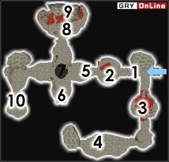 Jednego z następujących przeciwników: Popielny Niewolnik, Popielny Ghul, Popielny Zombie, Lunatyk, Zarażony Spaczeniem lub Spaczony spotkasz w [1], [2], [5] (tu dwóch) i [6] - Pozostałe miejsca | ŚWIAT - Marandus | The Elder Scrolls III: Morrowind - The Elder Scrolls III: Morrowind - poradnik do gry