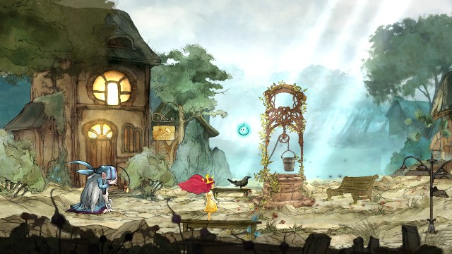 Gdy zdobędziesz nowego towarzysza musisz wskoczyć do studni - Rozdział 4 - The Deep Dark Wellt | Opis przejścia | Child of Light - Child of Light - poradnik do gry