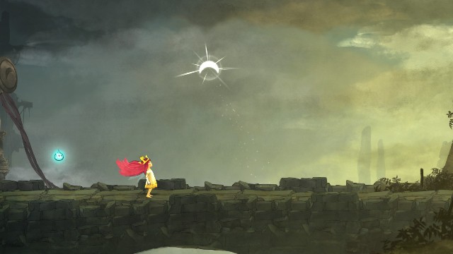 Po zabiciu bossa Aurora łapie księżyc i rośnie - Rozdział 8 - The Highest of High | Opis przejścia | Child of Light - Child of Light - poradnik do gry