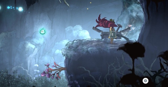 Jeśli przeskoczyłeś szczelinę i poszedłeś dalej w prawo trafiłeś do jaskini - Rozdział 3 | Sekrety i znajdźki | Child of Light - Child of Light - poradnik do gry