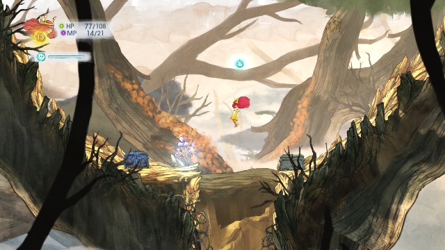 Prawa skrzynka zawiera Rough Emerald, a lewa mikstrure Antidote - Rozdział 3 | Sekrety i znajdźki | Child of Light - Child of Light - poradnik do gry