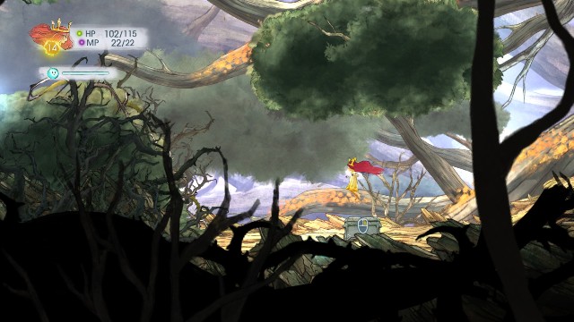 W tej skrzyni znajduje się Rough Ruby - Rozdział 3 | Sekrety i znajdźki | Child of Light - Child of Light - poradnik do gry