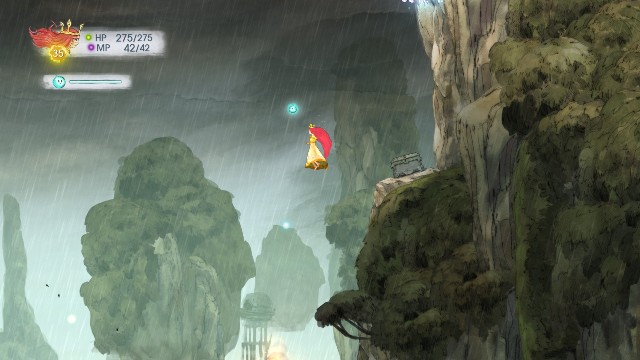 W górnej znajdziesz Rough Emerald, a w dolnej Revine - Rozdział 9 | Sekrety i znajdźki | Child of Light - Child of Light - poradnik do gry