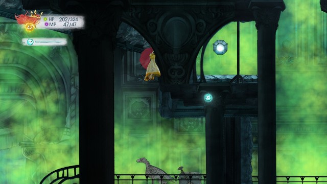 W skrzyni jest Tumbled Sapphire, a z kamienia wypada Tumbled Citrine - Rozdział 10 | Sekrety i znajdźki | Child of Light - Child of Light - poradnik do gry