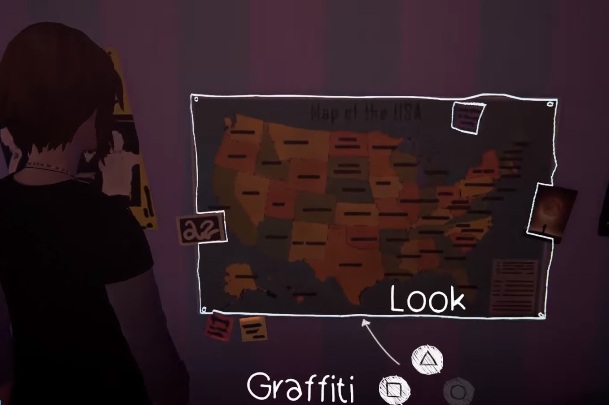 Pierwsze graffiti w tym epizodzie możesz zrobić w pokoju Rachel - Wszystkie graffiti Epizod 3 Hell Is Empty Life Is Strange Before the Storm - Life Is Strange: Before the Storm - poradnik do gry