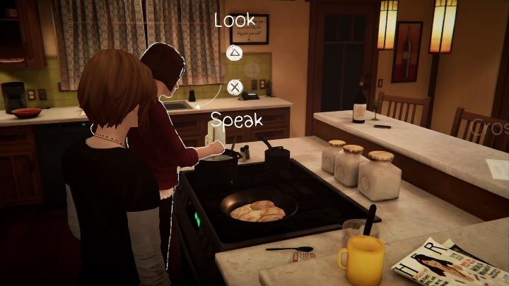 Aby zabrać się za układanie zastawy musisz pierw podejść do matki Rachel i z nią porozmawiać (SPEAK) - Rozdział 5 - Teatr, przedstawienie | Solucja Epizod 2 - Life Is Strange: Before the Storm - poradnik do gry