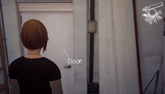 Gdy uda ci się pozbyć Samuela z pomieszczenia gospodarczego możesz namalować graffiti na drzwiach - Graffiti Life Is Strange: Before the Storm Epizod 2 - Life Is Strange: Before the Storm - poradnik do gry